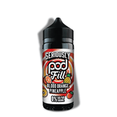 Doozy Seriously Pod Fill Blood Orange Pineapple 120ml 3MG Downtown Vapoury